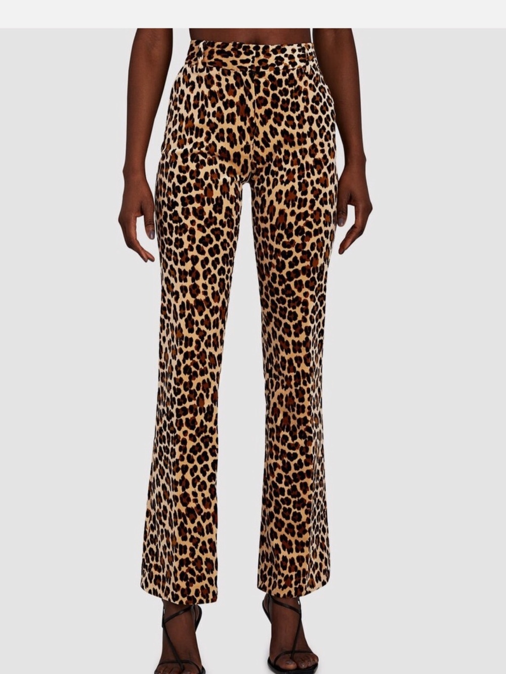 FRAME Womens Mini Boot Cheetah-Print
Velvet Pants Trouser